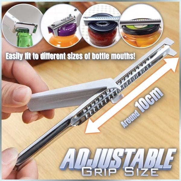 Adjustable Multifunctional Stainless Steel Jar Openers Anti-hand