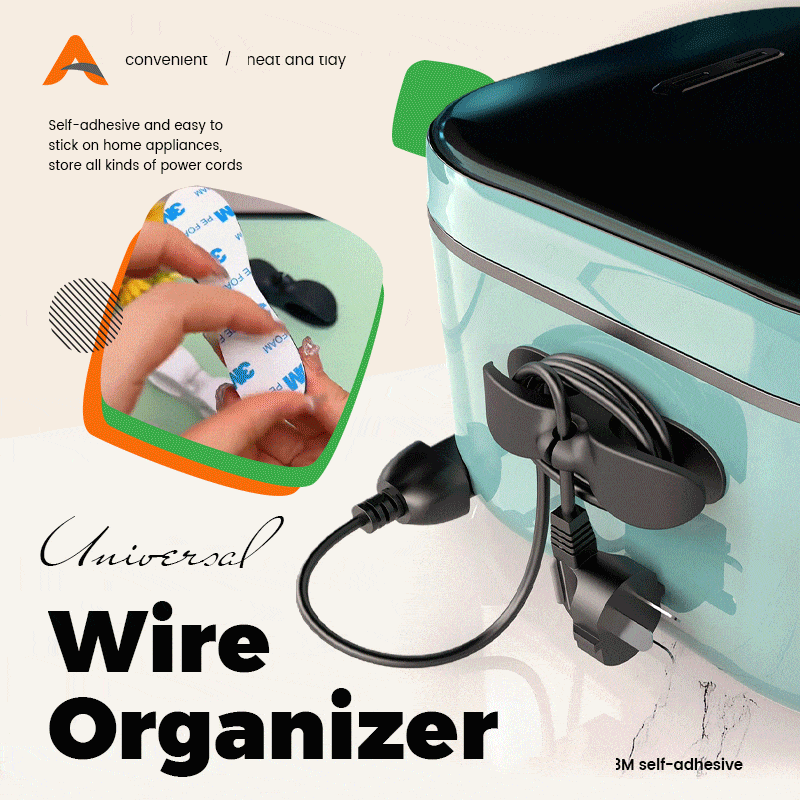 Kitchen Wire Organizer Kitchen Applicances Receiving Reel Cord Organizers  Plug Fixer Wall Power Cable Fixing Clip Racks Holders