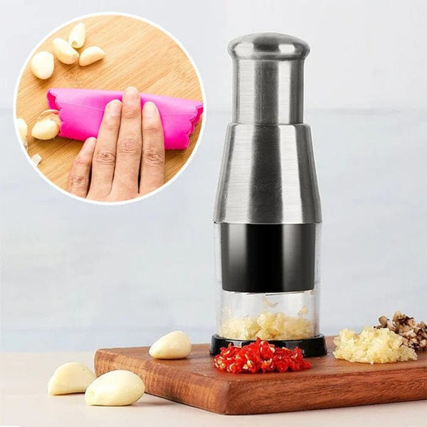 Hand Press Garlic Chopper – Crazy Productz