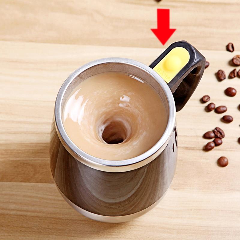Automatic Magnetic Stirring Coffee Mug, Rotating Home Office Travel Mixing  Cup Funny Electric Stainless Steel Self Mixing Coffee Tumbler